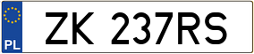 Trailer License Plate